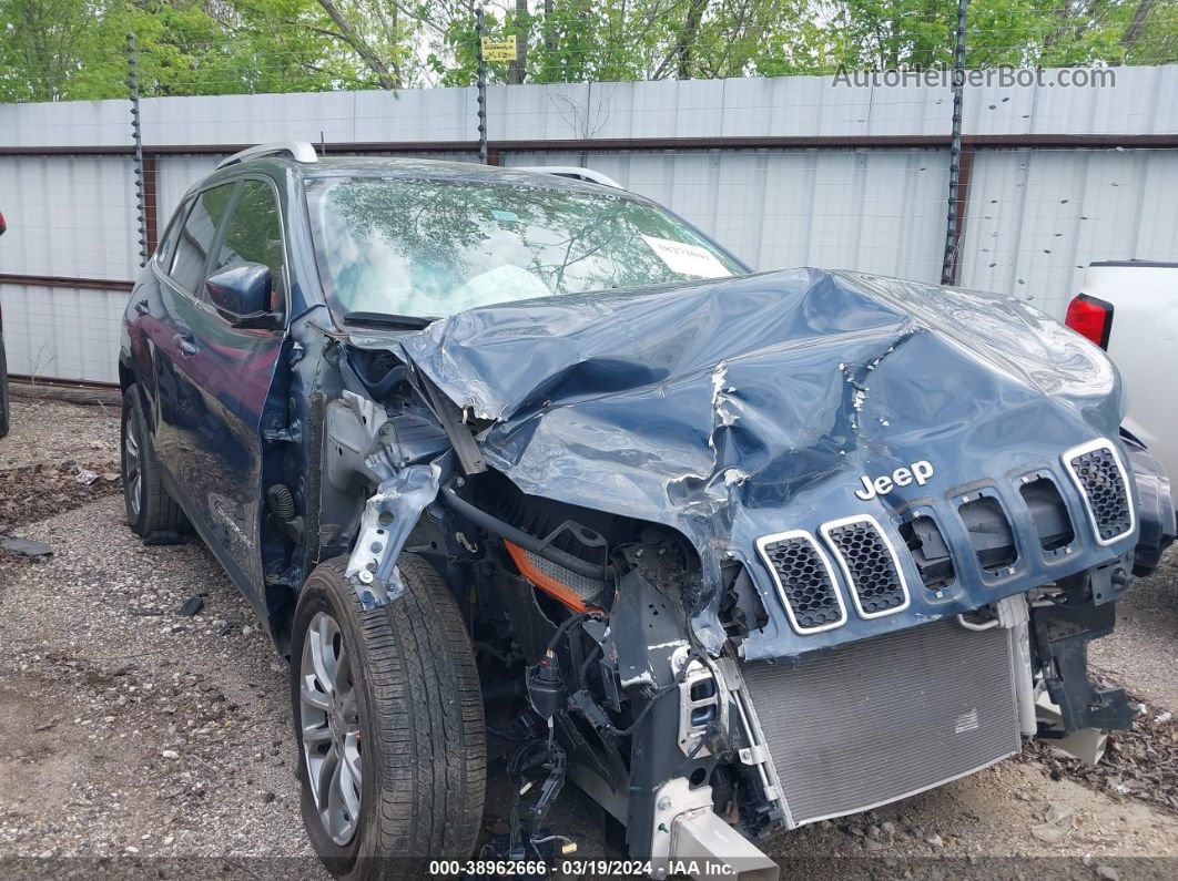 2021 Jeep Cherokee Latitude Plus Fwd Light Blue vin: 1C4PJLLBXMD116430