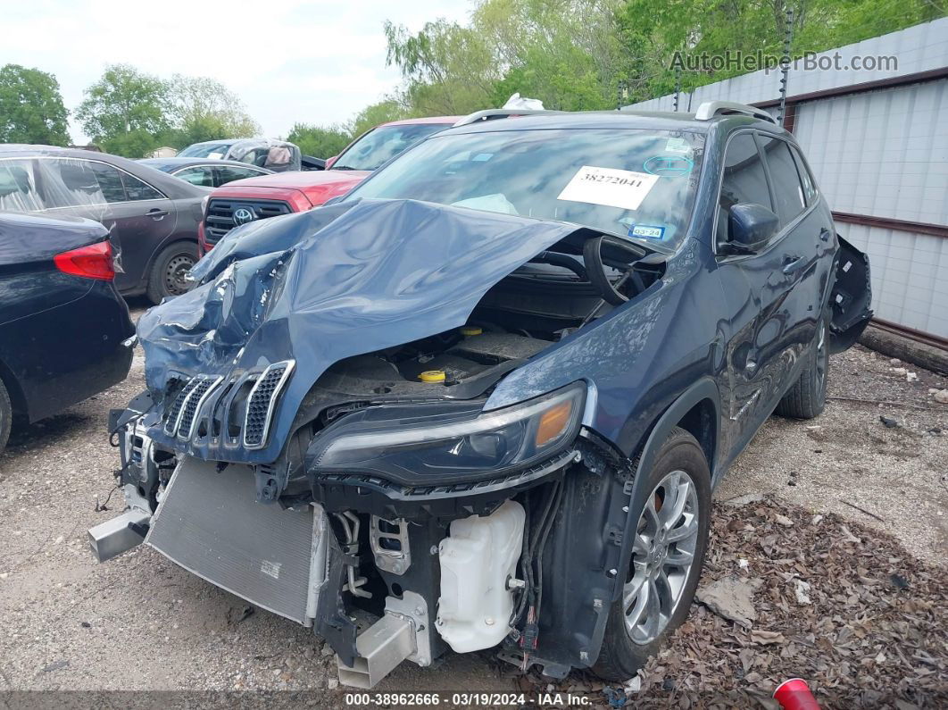 2021 Jeep Cherokee Latitude Plus Fwd Light Blue vin: 1C4PJLLBXMD116430