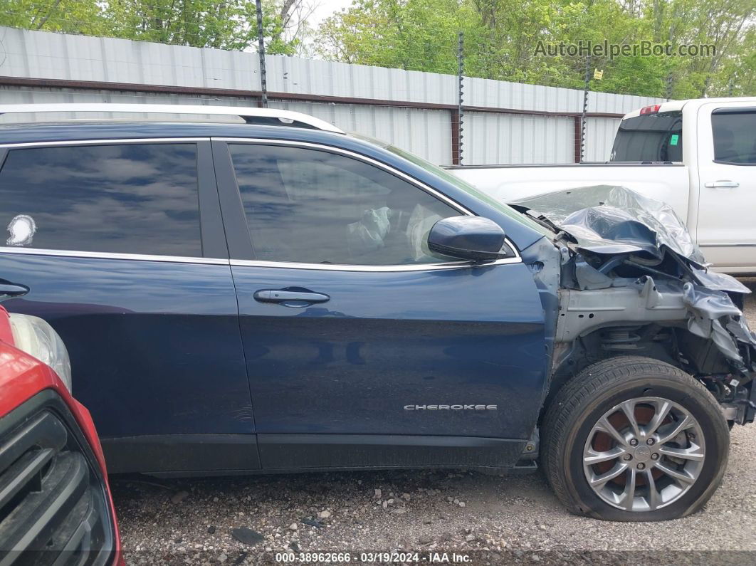 2021 Jeep Cherokee Latitude Plus Fwd Light Blue vin: 1C4PJLLBXMD116430