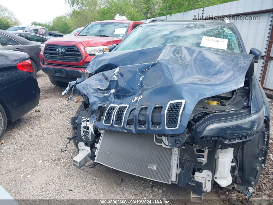 2021 Jeep Cherokee Latitude Plus Fwd Light Blue vin: 1C4PJLLBXMD116430