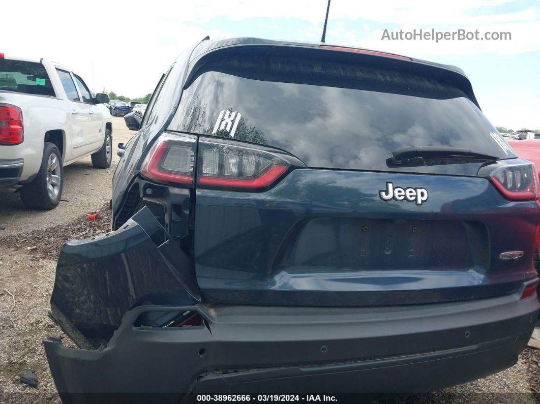 2021 Jeep Cherokee Latitude Plus Fwd Light Blue vin: 1C4PJLLBXMD116430