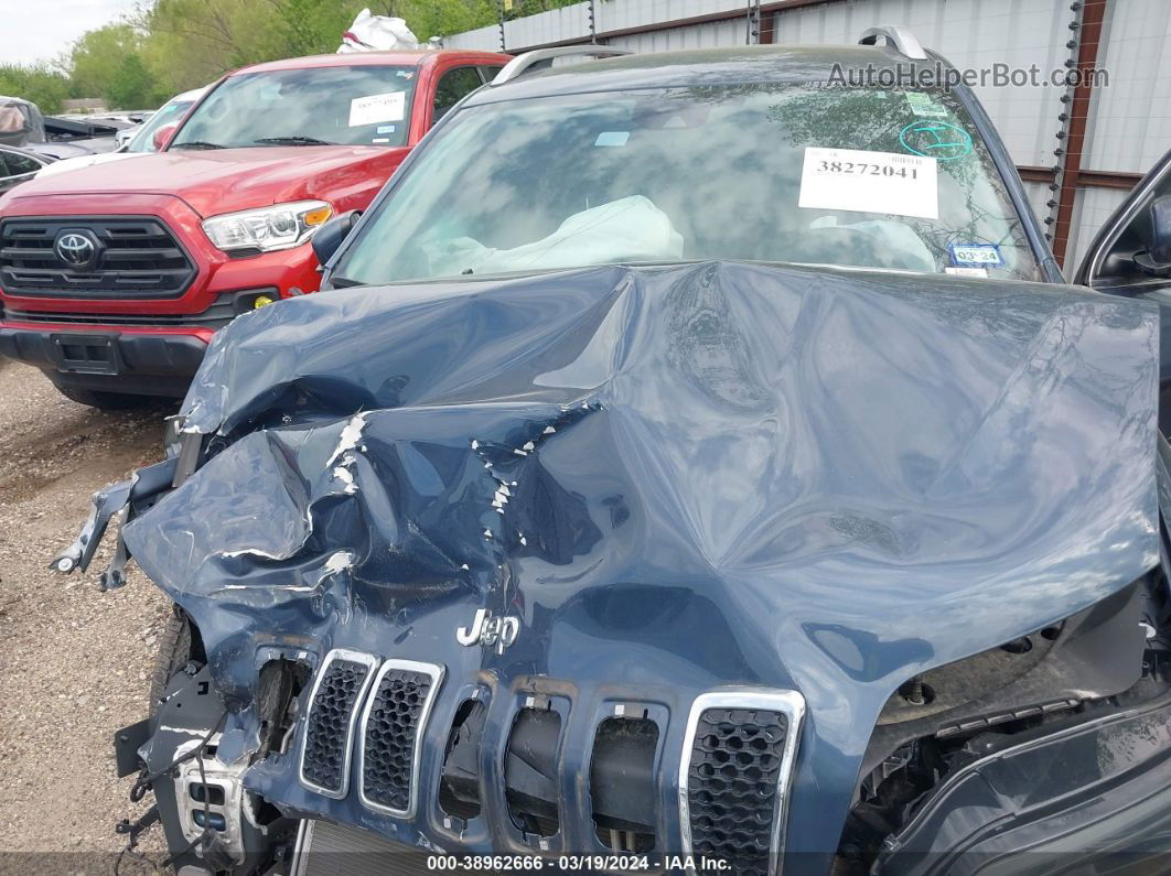 2021 Jeep Cherokee Latitude Plus Fwd Light Blue vin: 1C4PJLLBXMD116430