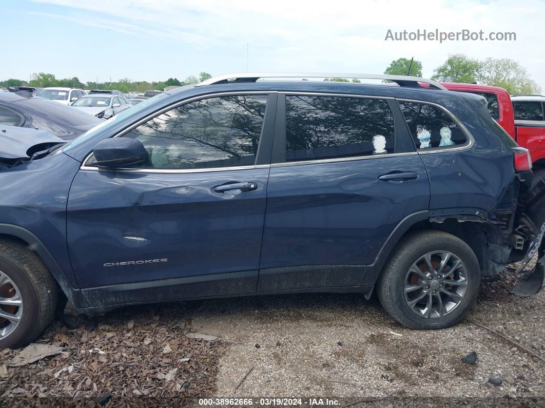 2021 Jeep Cherokee Latitude Plus Fwd Light Blue vin: 1C4PJLLBXMD116430