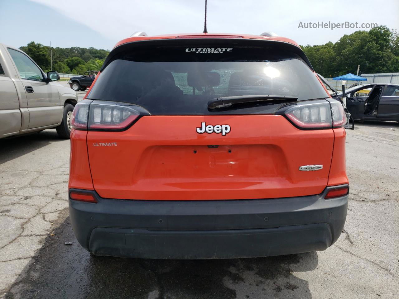 2021 Jeep Cherokee Latitude Plus Orange vin: 1C4PJLLBXMD116444