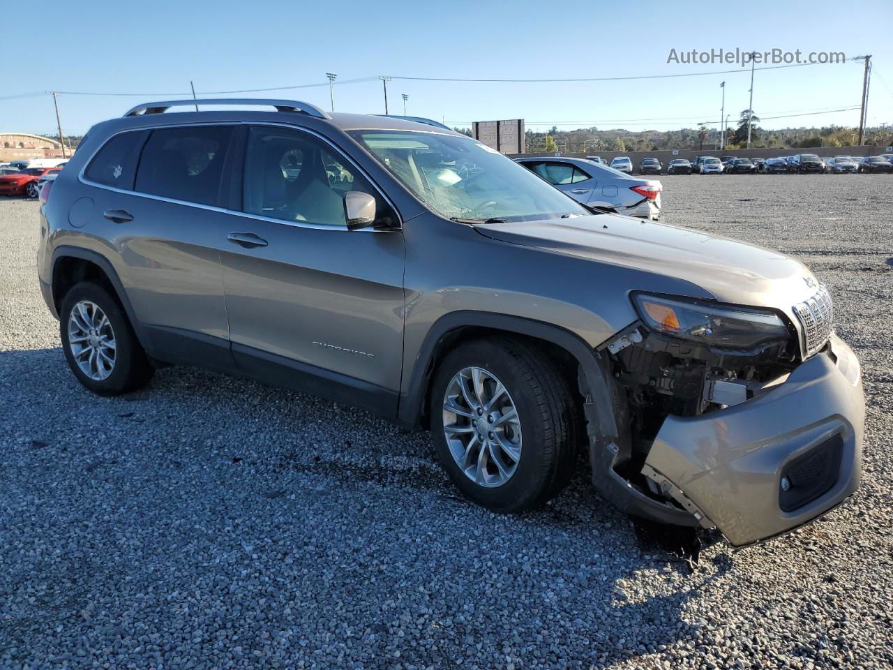 2021 Jeep Cherokee Latitude Plus Tan vin: 1C4PJLLBXMD168639