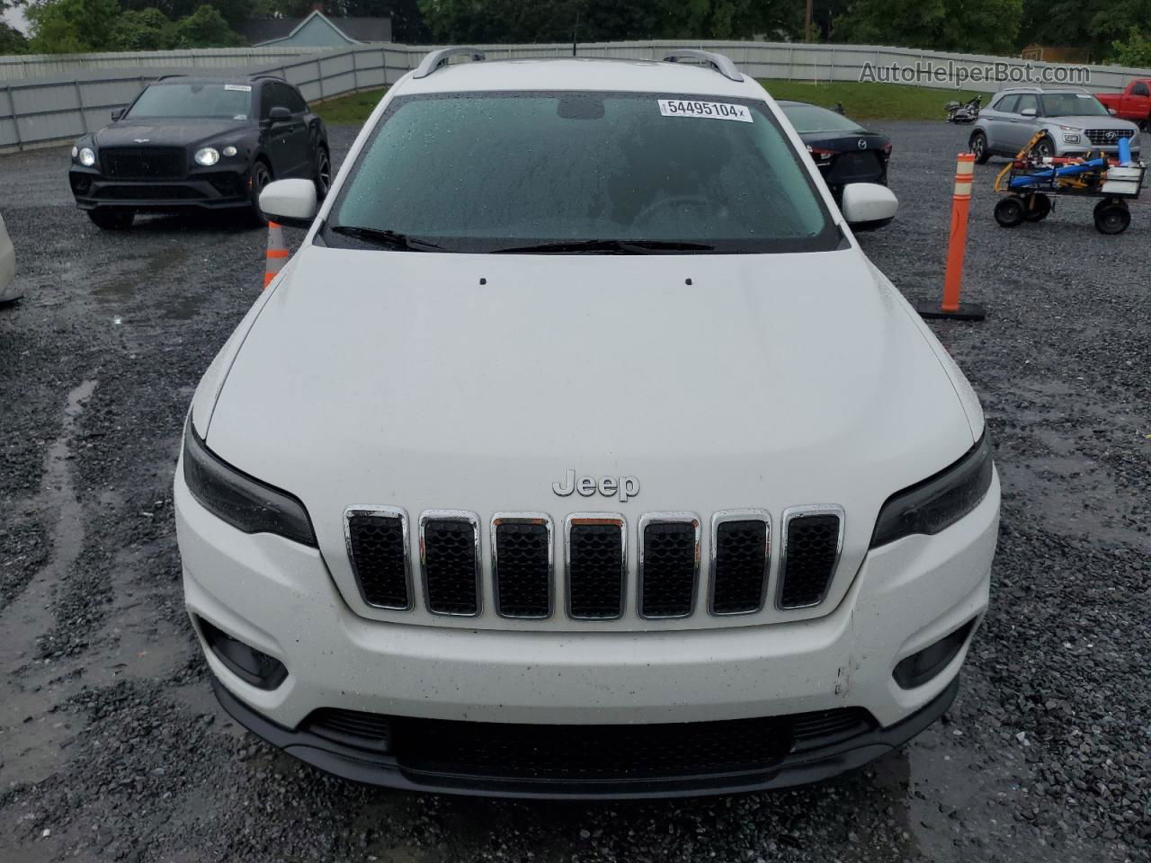 2019 Jeep Cherokee Latitude Plus White vin: 1C4PJLLN3KD147493