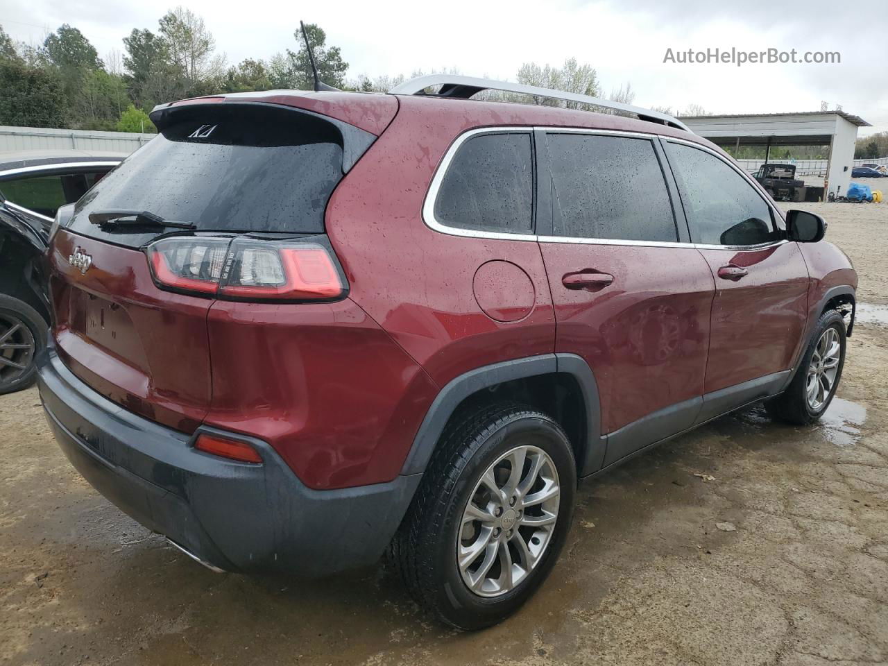 2019 Jeep Cherokee Latitude Plus Бордовый vin: 1C4PJLLN3KD151902