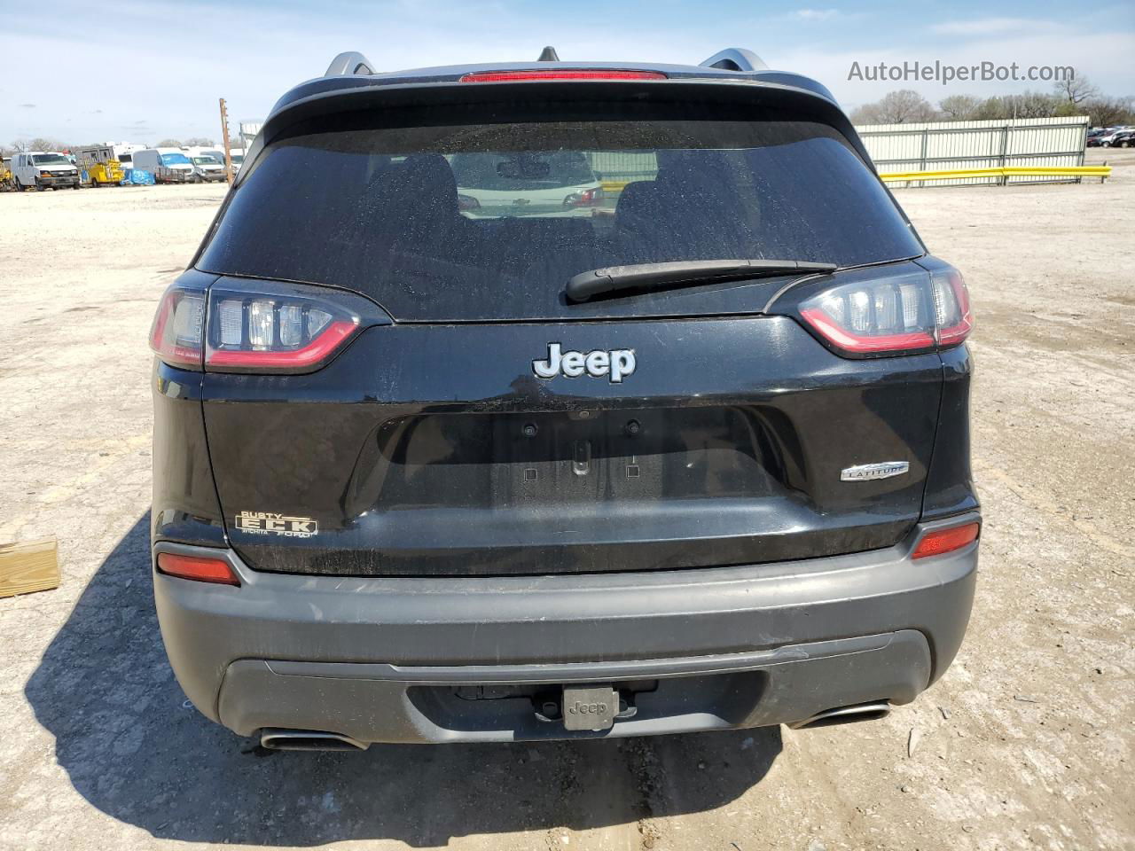 2019 Jeep Cherokee Latitude Plus Black vin: 1C4PJLLN7KD171876