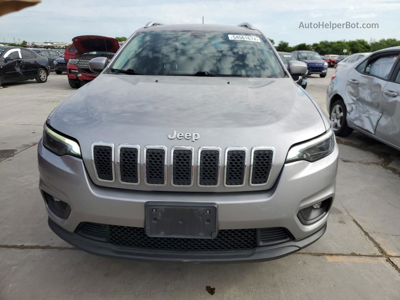 2019 Jeep Cherokee Latitude Plus Silver vin: 1C4PJLLNXKD215899