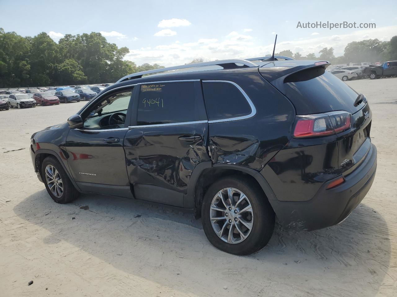 2019 Jeep Cherokee Latitude Plus Black vin: 1C4PJLLX1KD353686