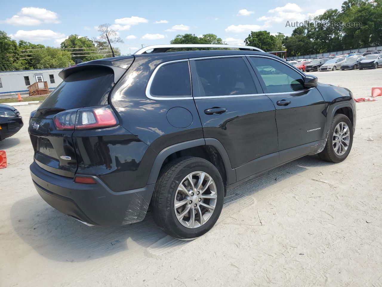 2019 Jeep Cherokee Latitude Plus Black vin: 1C4PJLLX1KD353686