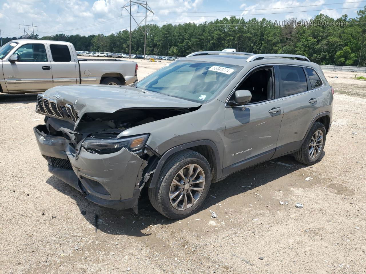 2019 Jeep Cherokee Latitude Plus Silver vin: 1C4PJLLX7KD343390