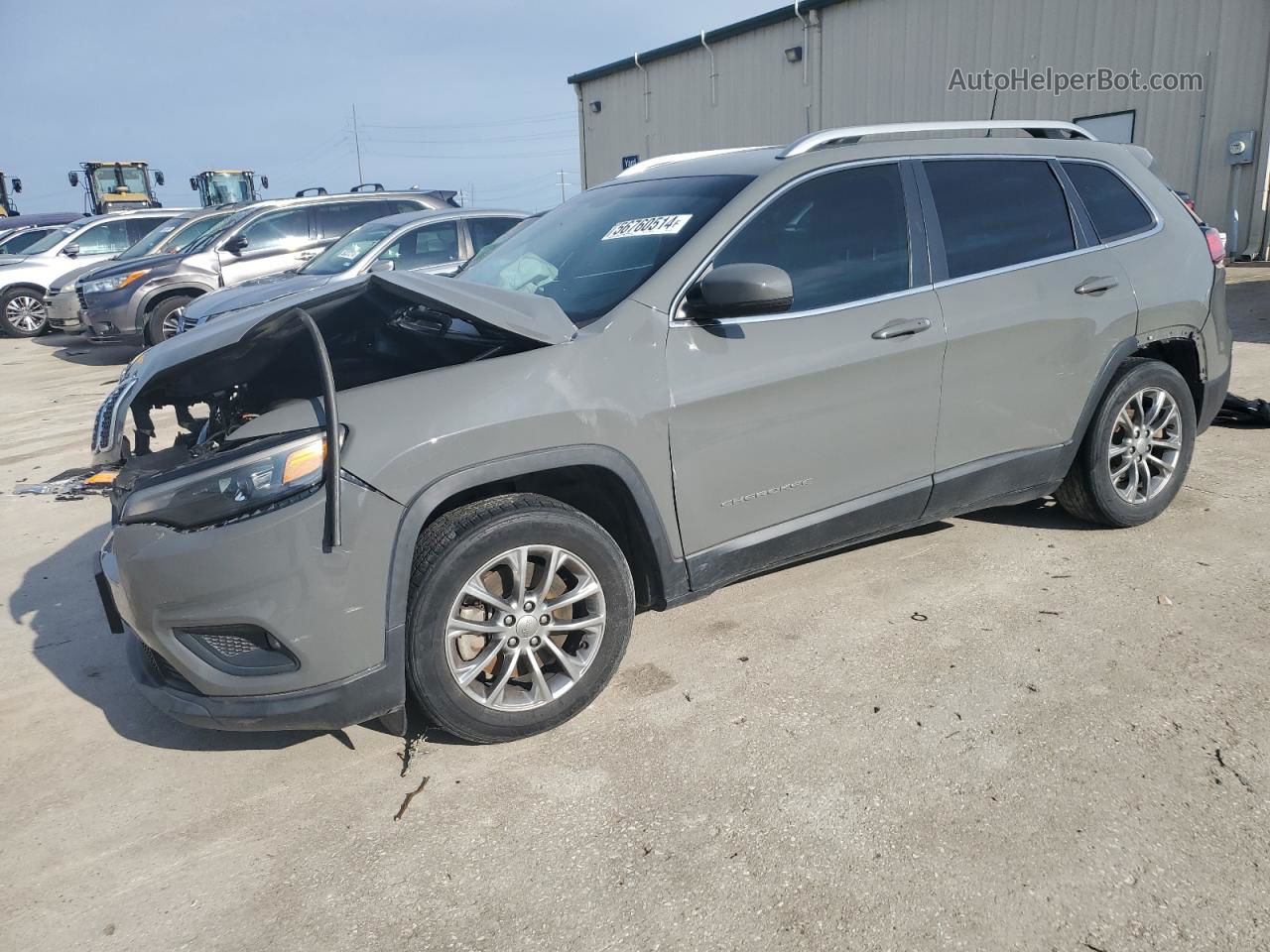 2019 Jeep Cherokee Latitude Plus Gray vin: 1C4PJLLX7KD439780