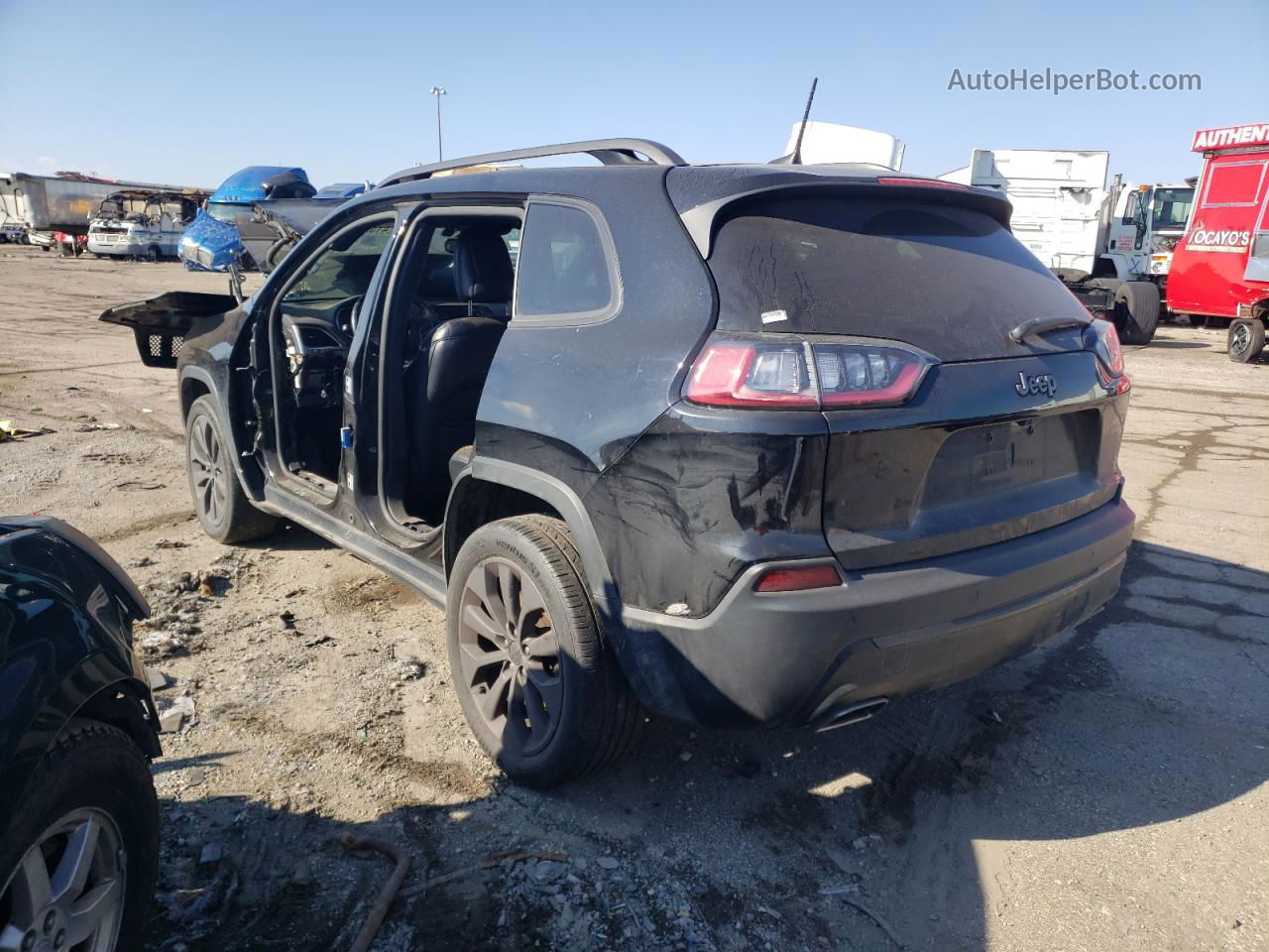 2021 Jeep Cherokee Latitude Lux Black vin: 1C4PJLMX0MD113160