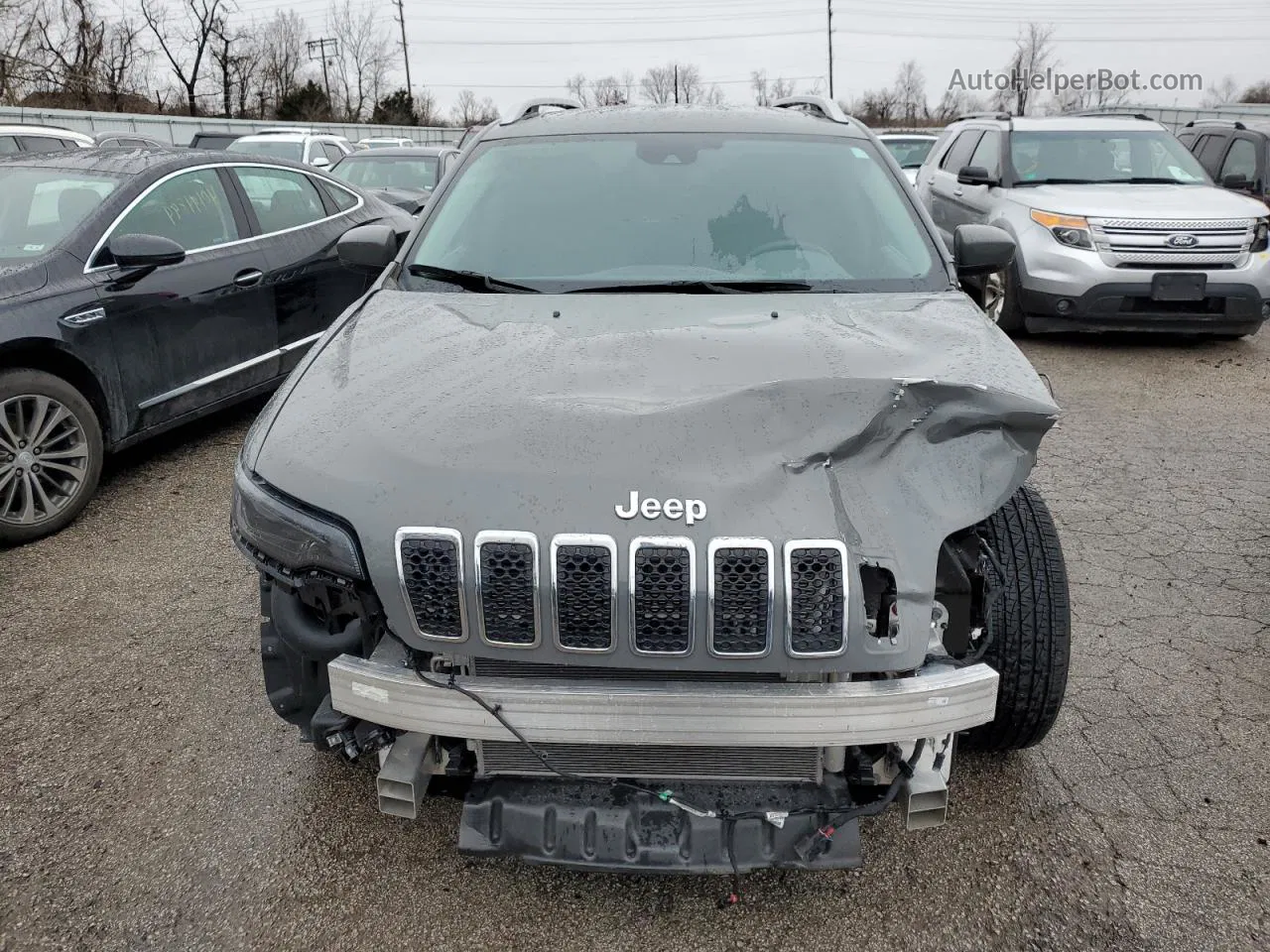 2021 Jeep Cherokee Latitude Lux Gray vin: 1C4PJLMX1MD112759