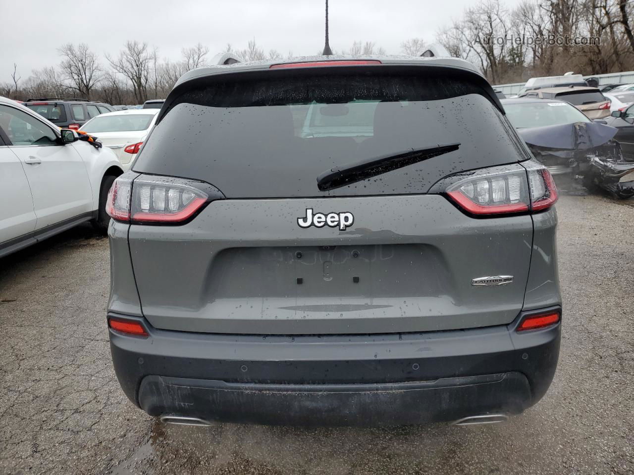 2021 Jeep Cherokee Latitude Lux Gray vin: 1C4PJLMX1MD112759