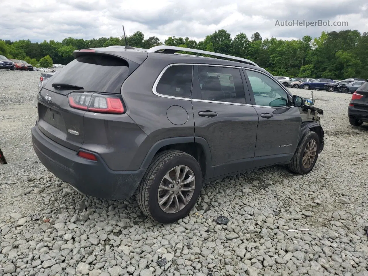 2021 Jeep Cherokee Latitude Lux Gray vin: 1C4PJLMX1MD163940