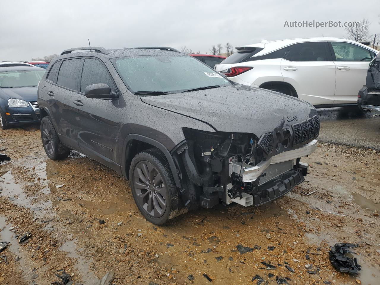 2021 Jeep Cherokee Latitude Lux Black vin: 1C4PJLMX1MD168670