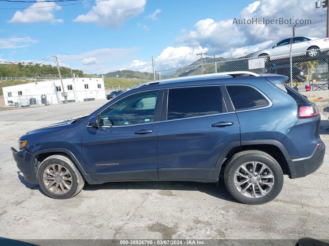 2021 Jeep Cherokee Latitude Lux Fwd Blue vin: 1C4PJLMX1MD176753