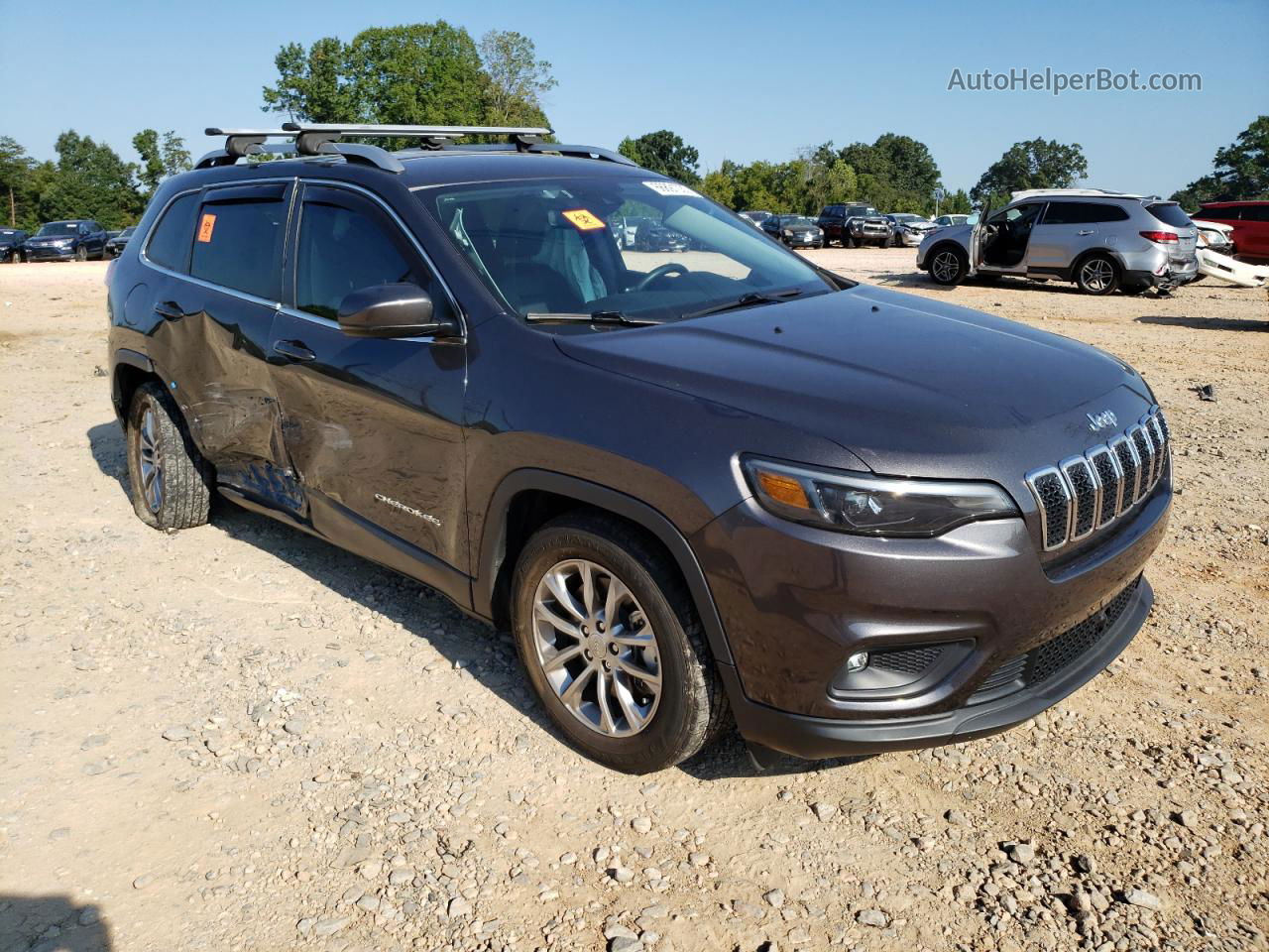 2021 Jeep Cherokee Latitude Lux Gray vin: 1C4PJLMX2MD155085