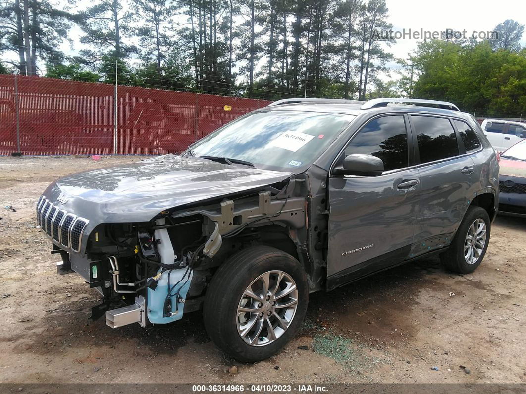 2021 Jeep Cherokee Latitude Lux Gray vin: 1C4PJLMX3MD207825