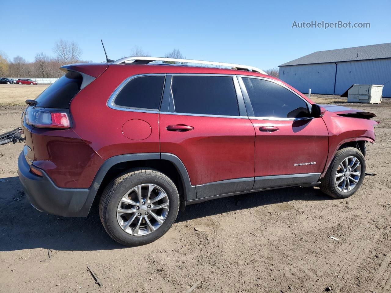 2021 Jeep Cherokee Latitude Lux Red vin: 1C4PJLMX4MD103523