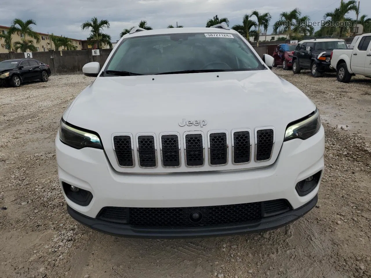 2021 Jeep Cherokee Latitude Lux White vin: 1C4PJLMX4MD158845