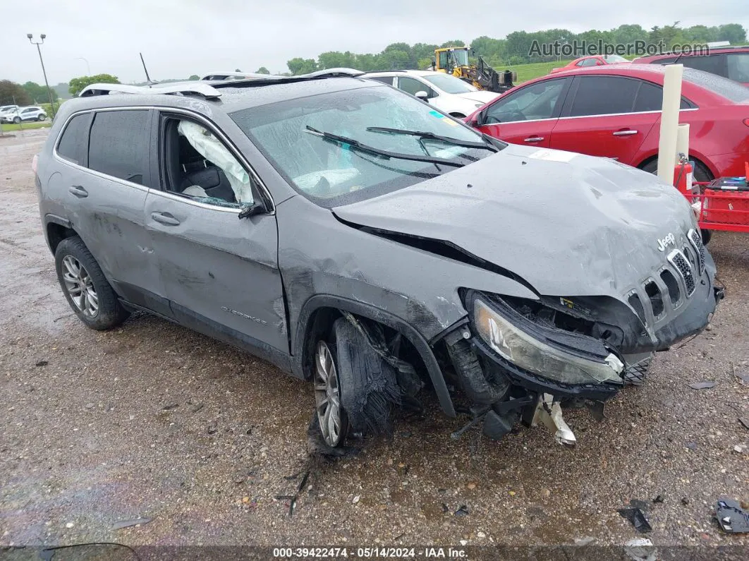 2021 Jeep Cherokee Latitude Lux Fwd Gray vin: 1C4PJLMX6MD169118