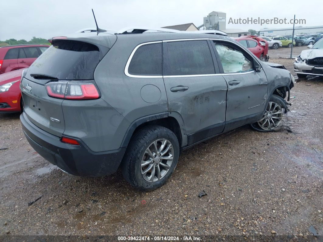 2021 Jeep Cherokee Latitude Lux Fwd Gray vin: 1C4PJLMX6MD169118