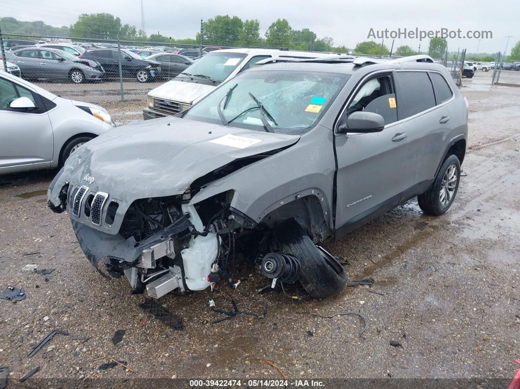 2021 Jeep Cherokee Latitude Lux Fwd Gray vin: 1C4PJLMX6MD169118