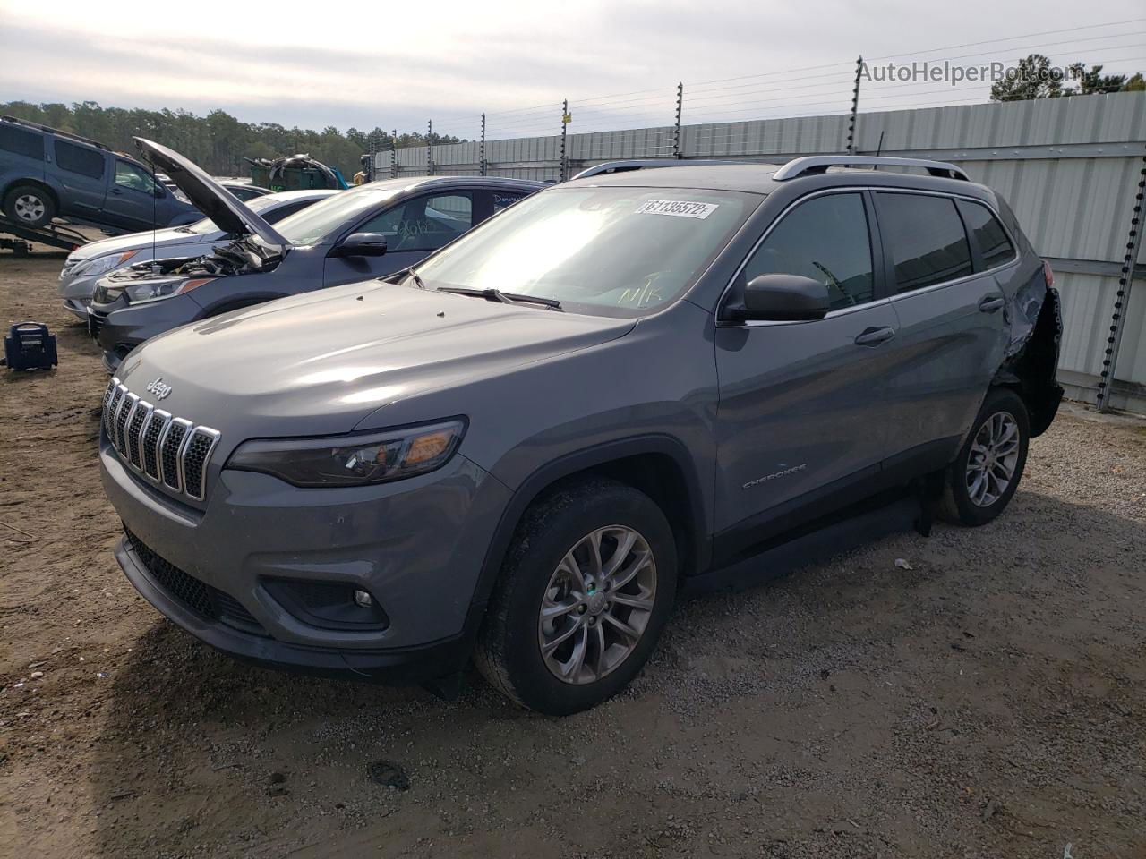 2021 Jeep Cherokee Latitude Lux Gray vin: 1C4PJLMX7MD144003