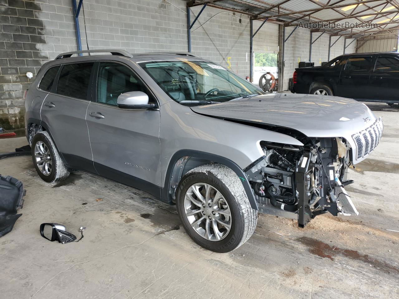 2021 Jeep Cherokee Latitude Lux Gray vin: 1C4PJLMX7MD144406