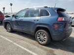 2021 Jeep Cherokee Latitude Lux Blue vin: 1C4PJLMX8MD106909