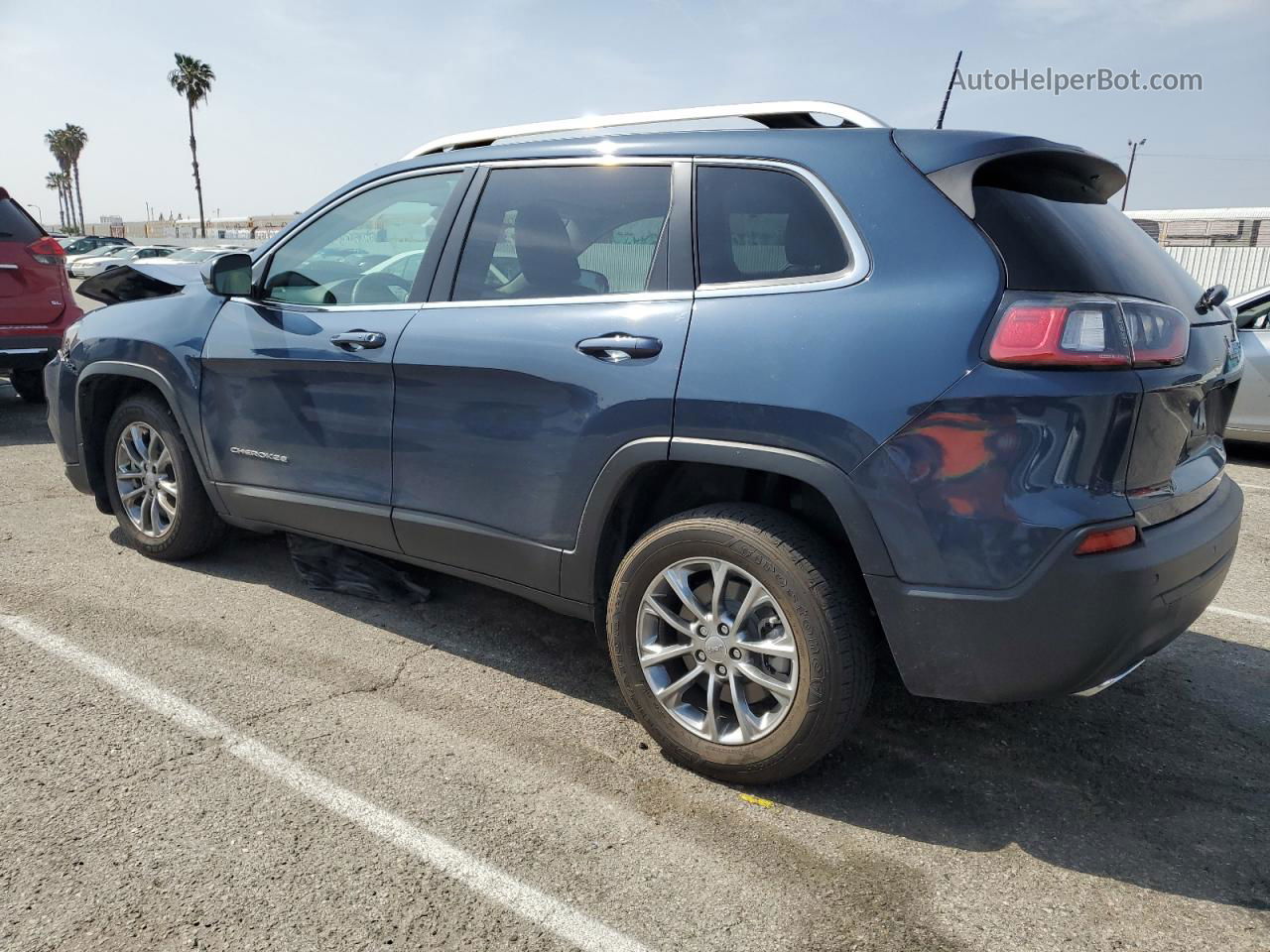 2021 Jeep Cherokee Latitude Lux Синий vin: 1C4PJLMX8MD106909