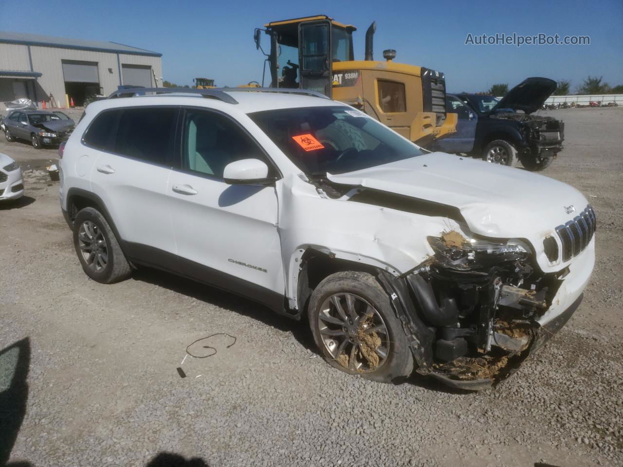 2021 Jeep Cherokee Latitude Lux White vin: 1C4PJLMXXMD145484