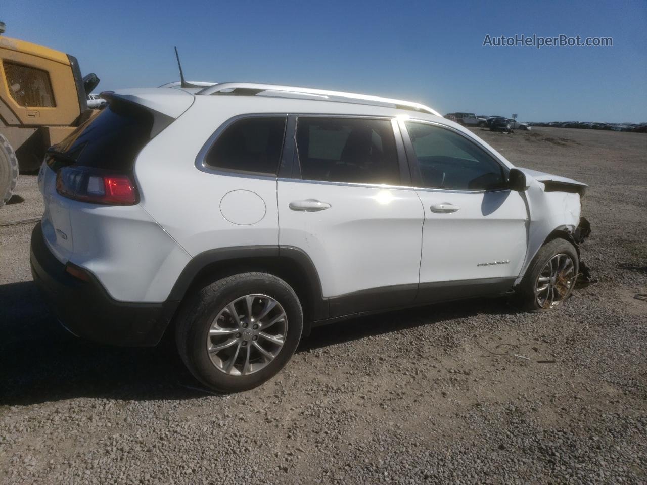 2021 Jeep Cherokee Latitude Lux White vin: 1C4PJLMXXMD145484