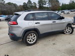 2016 Jeep Cherokee Sport Silver vin: 1C4PJMAB0GW119967