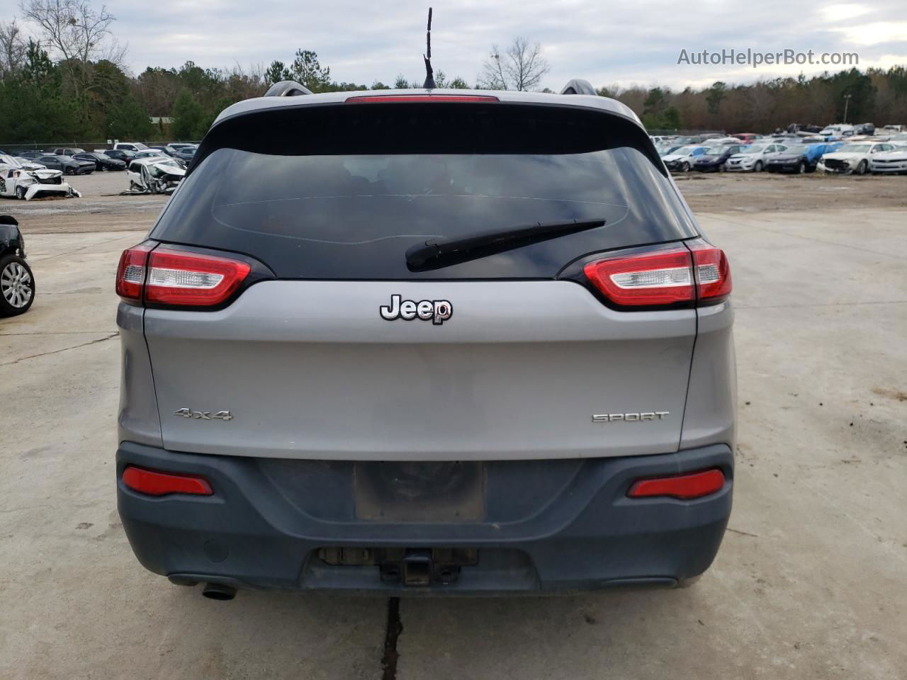 2016 Jeep Cherokee Sport Silver vin: 1C4PJMAB0GW119967