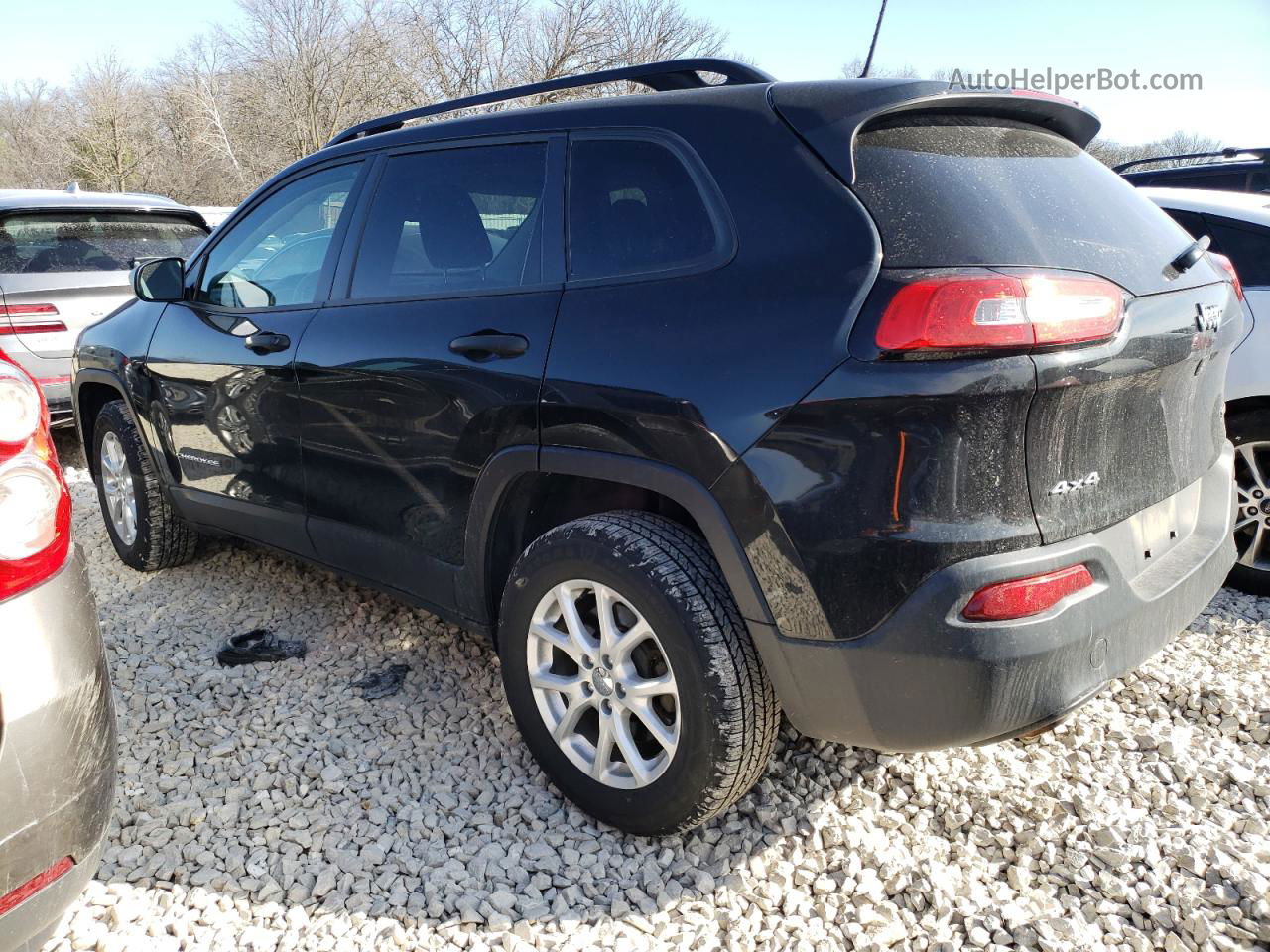 2016 Jeep Cherokee Sport Black vin: 1C4PJMAB0GW220894