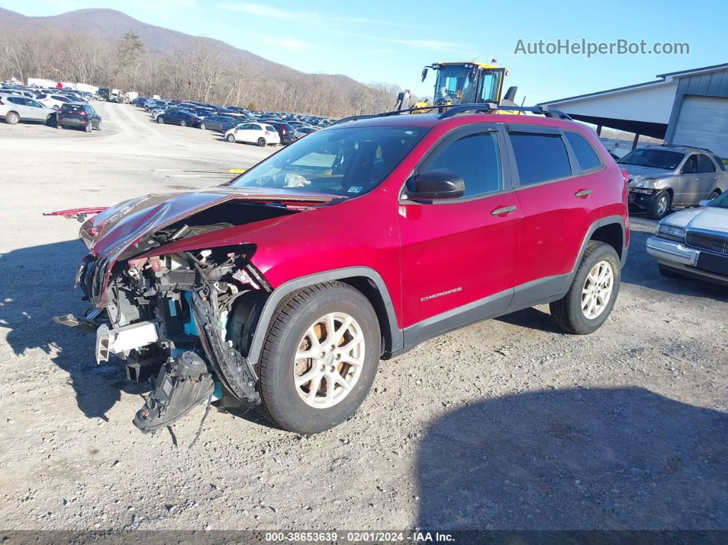 2016 Jeep Cherokee Sport Red vin: 1C4PJMAB0GW277712