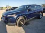 2016 Jeep Cherokee Sport Blue vin: 1C4PJMAB1GW226428