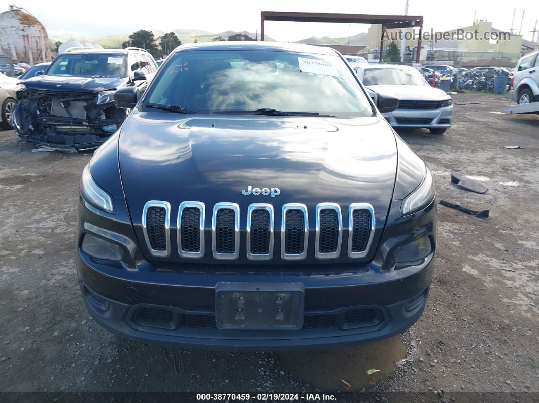 2014 Jeep Cherokee Sport Black vin: 1C4PJMAB2EW190049