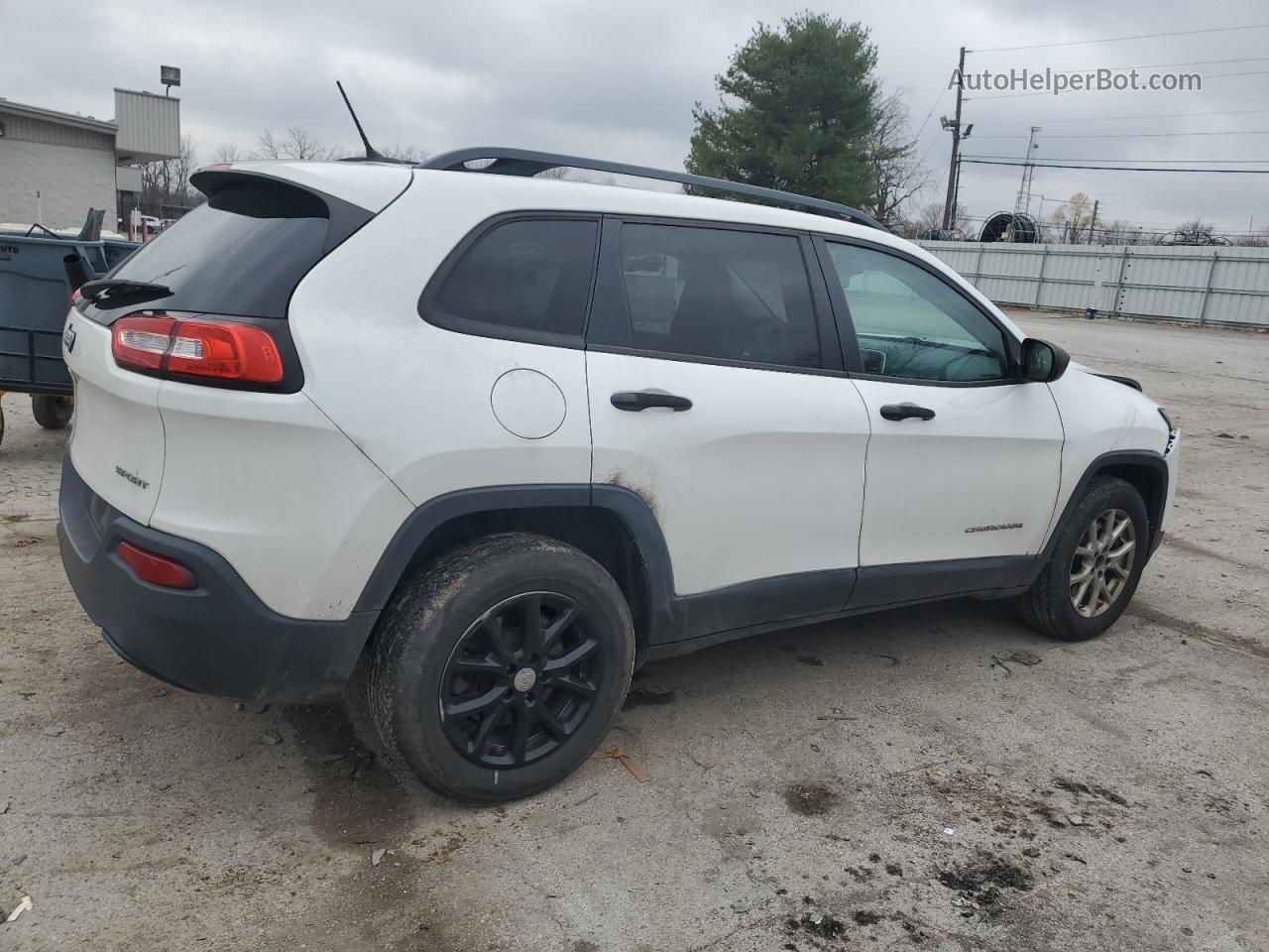 2016 Jeep Cherokee Sport White vin: 1C4PJMAB2GW253623