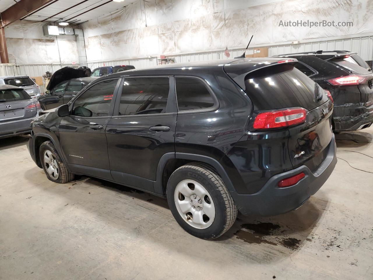 2014 Jeep Cherokee Sport Черный vin: 1C4PJMAB3EW273151