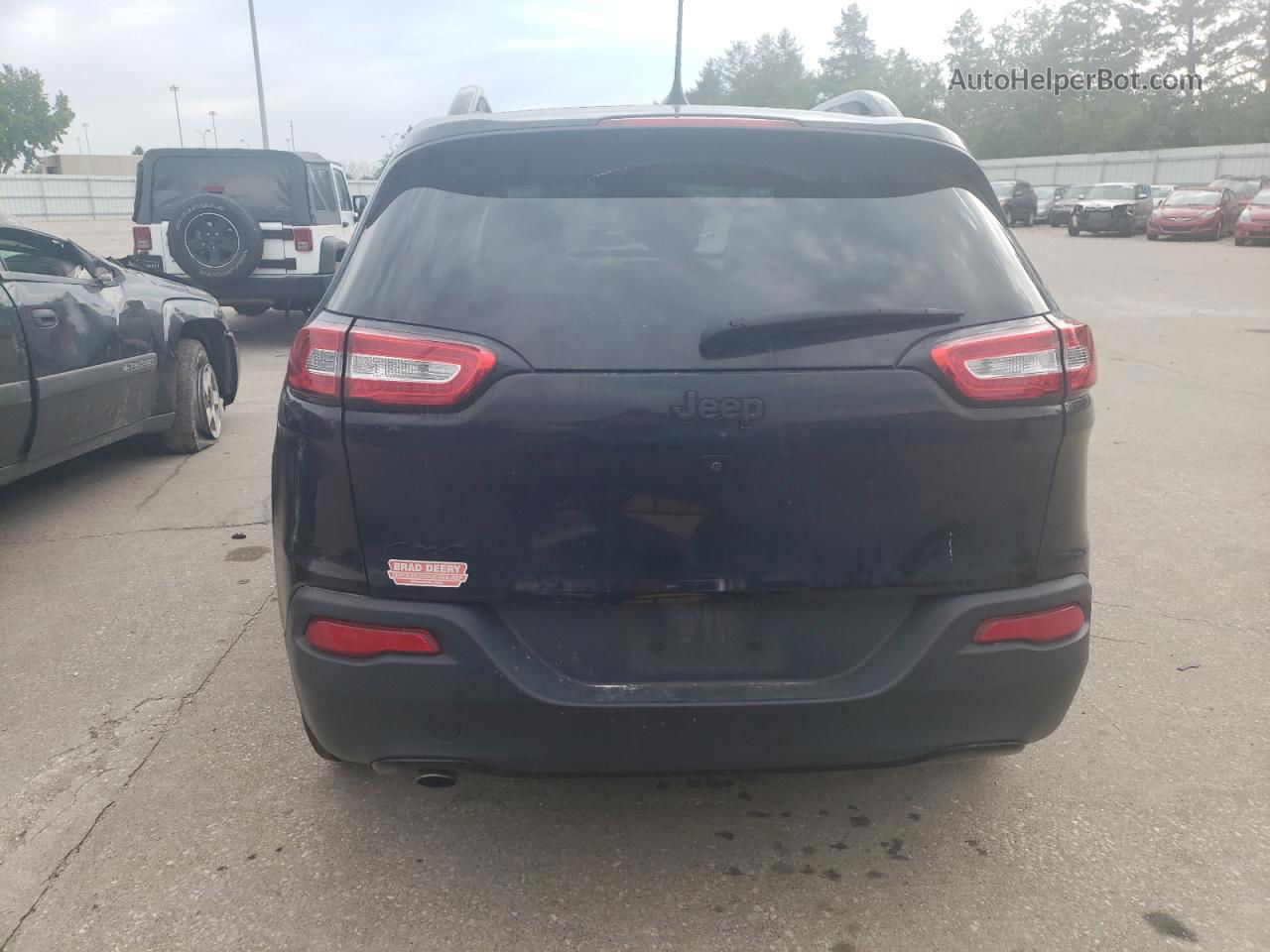 2016 Jeep Cherokee Sport Black vin: 1C4PJMAB3GW310640