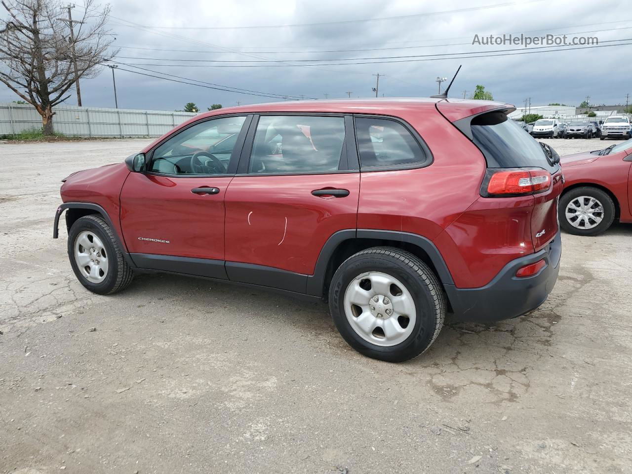 2014 Jeep Cherokee Sport Красный vin: 1C4PJMAB5EW175335