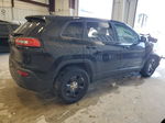 2015 Jeep Cherokee Sport Black vin: 1C4PJMAB5FW592990