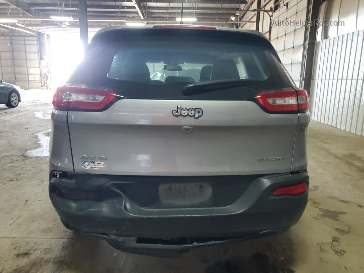 2014 Jeep Cherokee Sport Silver vin: 1C4PJMAB7EW210473