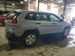 2014 Jeep Cherokee Sport Silver vin: 1C4PJMAB7EW210473