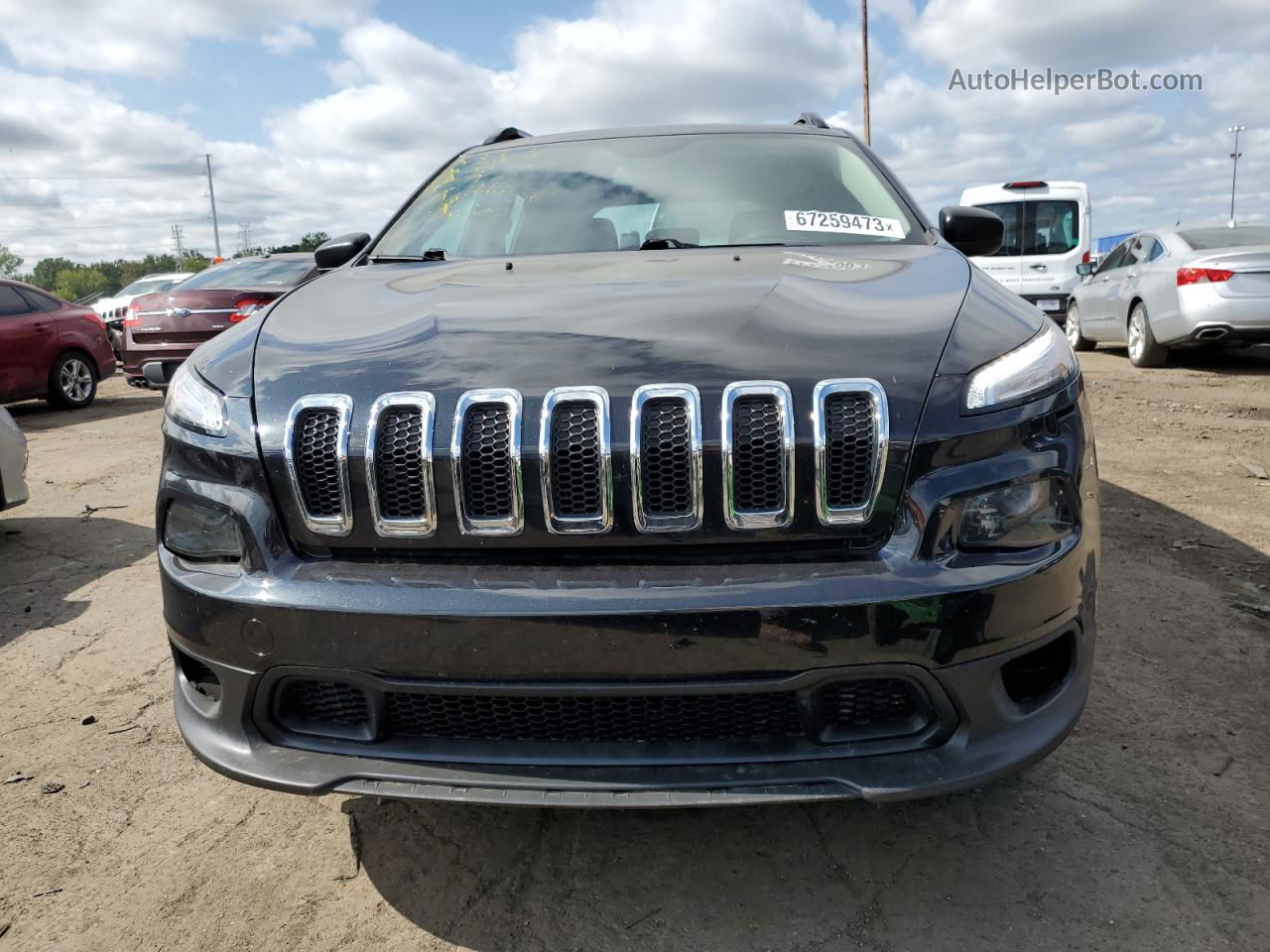 2015 Jeep Cherokee Sport Черный vin: 1C4PJMAB7FW588794